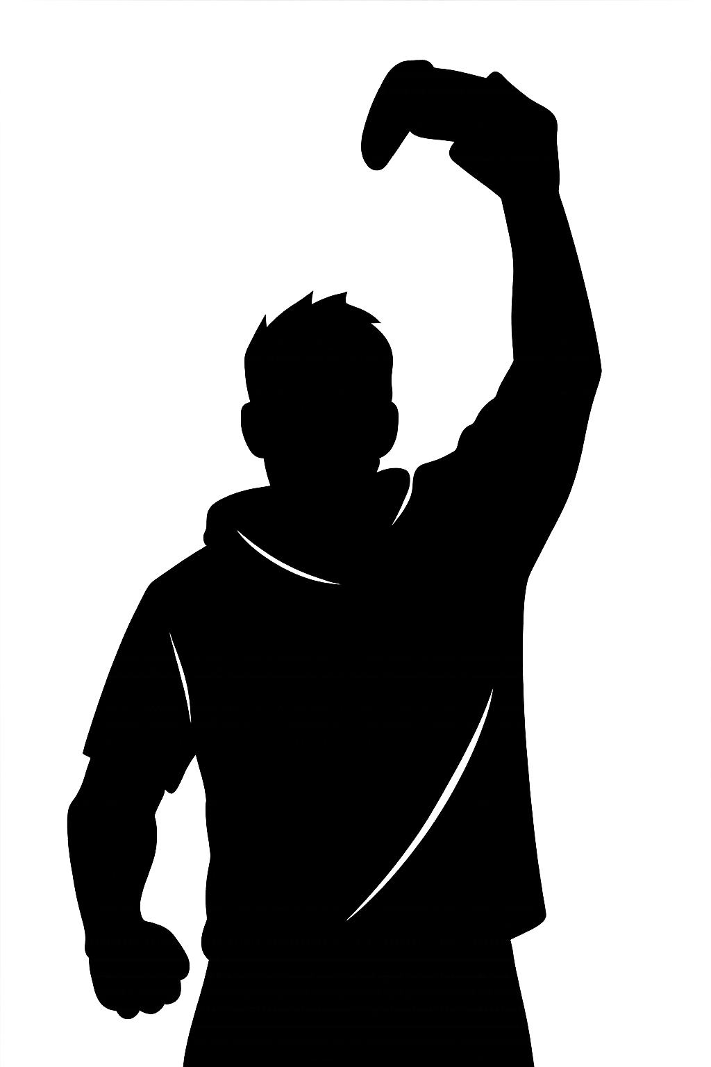 Gaming Champion Victory Pose